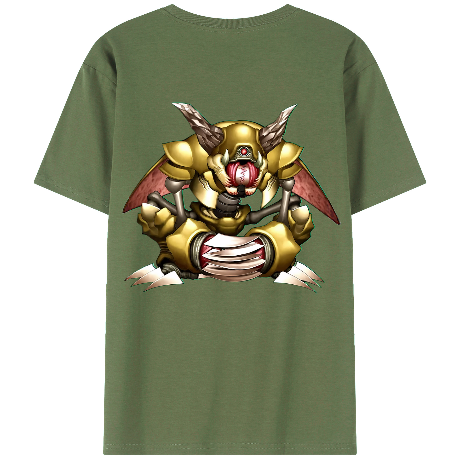 （画像用） 遊☆戯☆王 Yu-Gi-Oh! 綿100％ メンズ半袖Tシャツ（バックプリント） 通気性